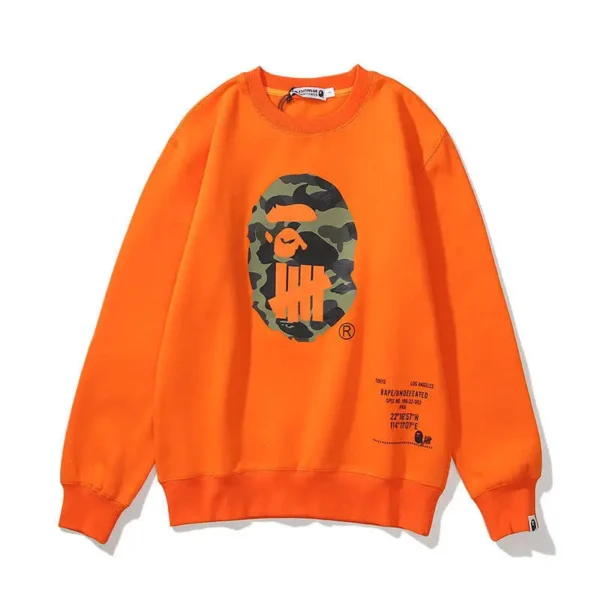 Orange-Bape-X-Undefeated-World-Gone-Mad-Sport-is-War-Sweatshirt-1