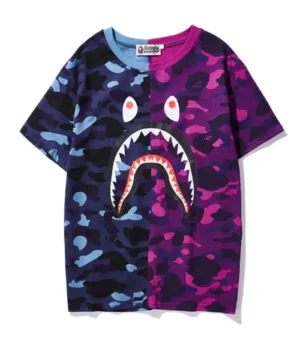 Short-Sleeve-Camouflage-Bape-Shark-Camo-T-Shirt